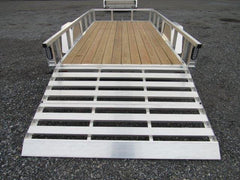 Sport Haven 6×12 Aluminum Utility Trailer – Bi-Fold Ramp Gate image 0