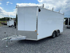 Cargo Pro 8.5 x 16 Aluminum Enclosed V-Nose Trailer – 10K GVW Upgrade image 1
