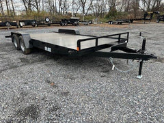 Car Mate 7 x 18 Open Car Trailer – Full Steel Deck image 0