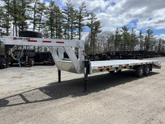 2024 Alum Line Trailers 8.5×24 13K Aluminum Gooseneck w/Flip-Over Ramps image 0