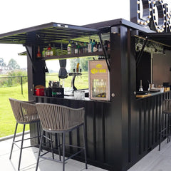 Flat Pack Container 8×2 Xl Meters Black Ral 9005 image 3