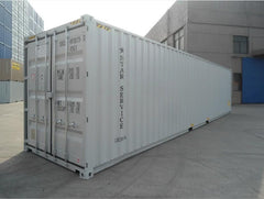 20ft White Shipping Container (One Trip) – RAL 9003 Wind & Watertight Storage Container image 0