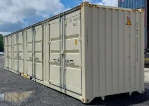 New One Trip 40ft High Cube Open Side 4-Door Shipping Storage Container image 1