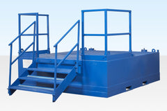 Double Mains Toilet Waste Tank (500 Gallon Steel Heavy-Duty Unit) image 2